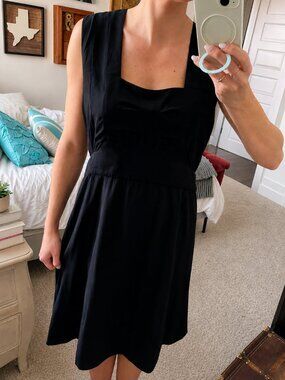 CHLOE Vintage Black Silk Dress